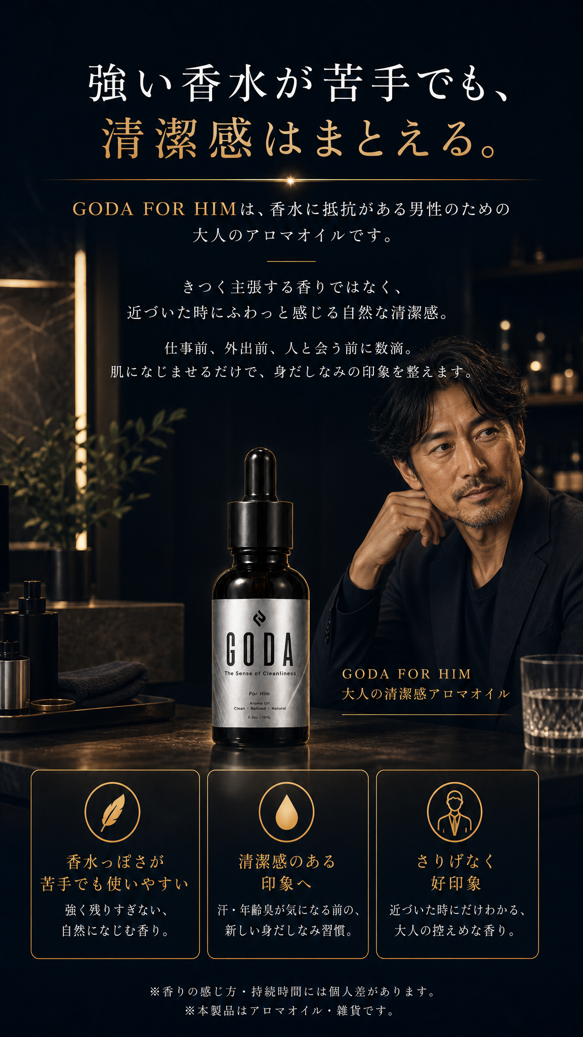 GODA FOR HIM 商品紹介と解決策提示